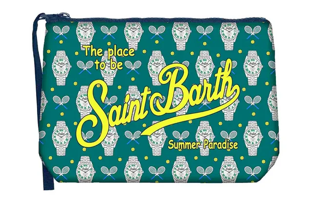 MC2 Saint Barth Aline 07716L Pochette Tennis Clock Verde