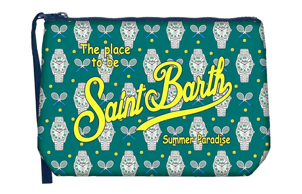 MC2 Saint Barth Aline 07716L Pochette Tennis Clock Verde