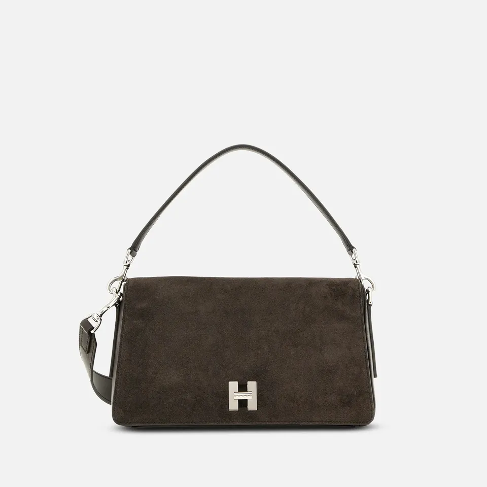 Hogan H-Turn KBW01YI0200UGM borsa flap marrone pelle