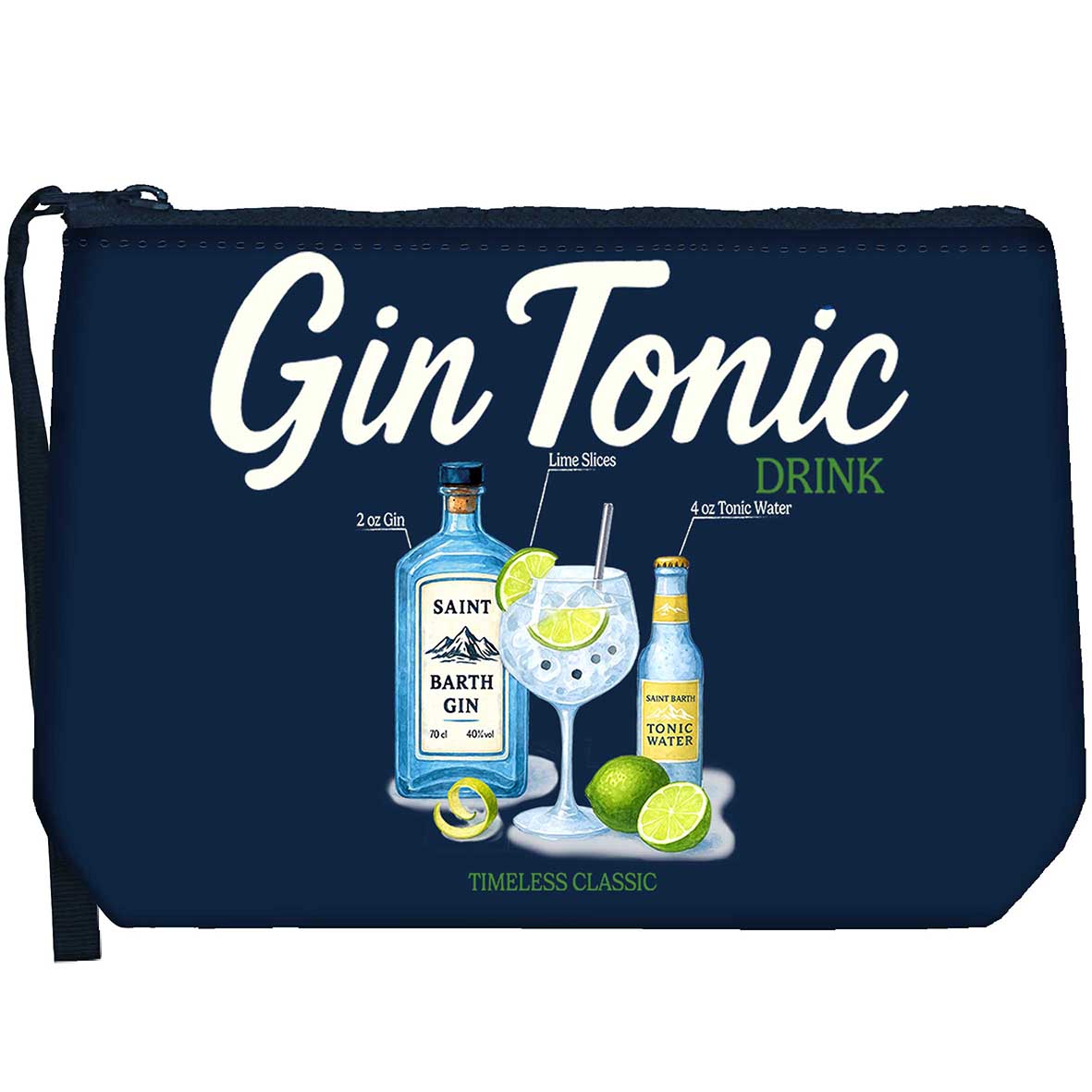 MC2 Saint Barth Aline W Pochette Navy Gin Tonic Scuba