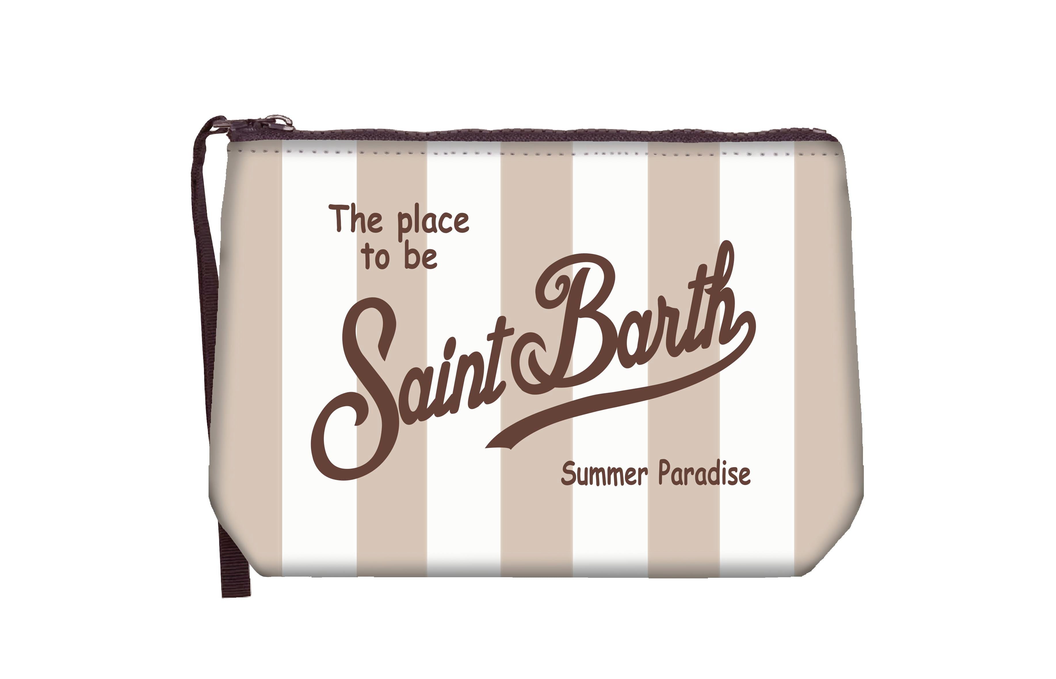 MC2 Saint Barth Aline Pochette Beige Righe Scuba