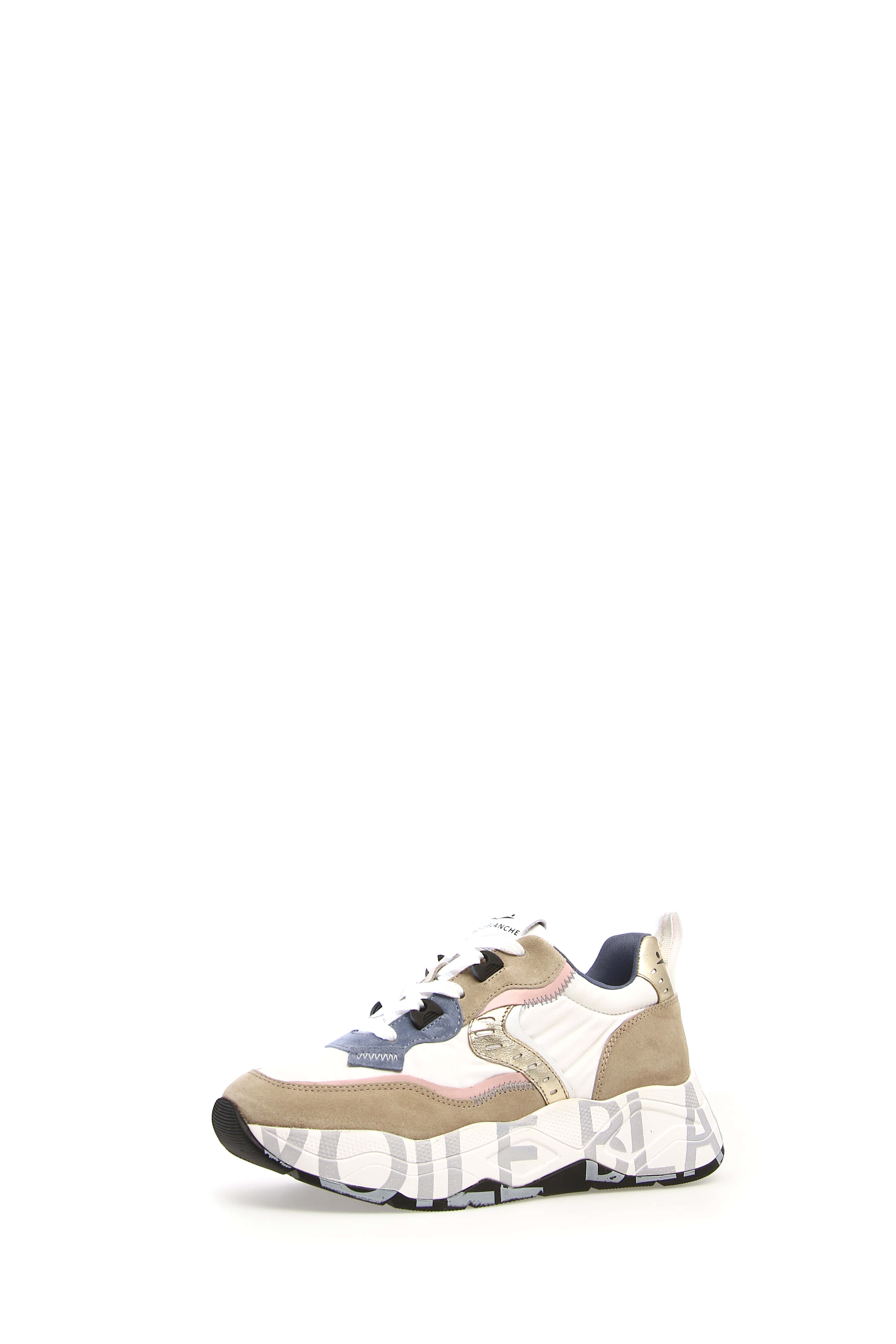 Voile Blanche Club 105 201747508 Sneaker Bianco Beige Azzurro