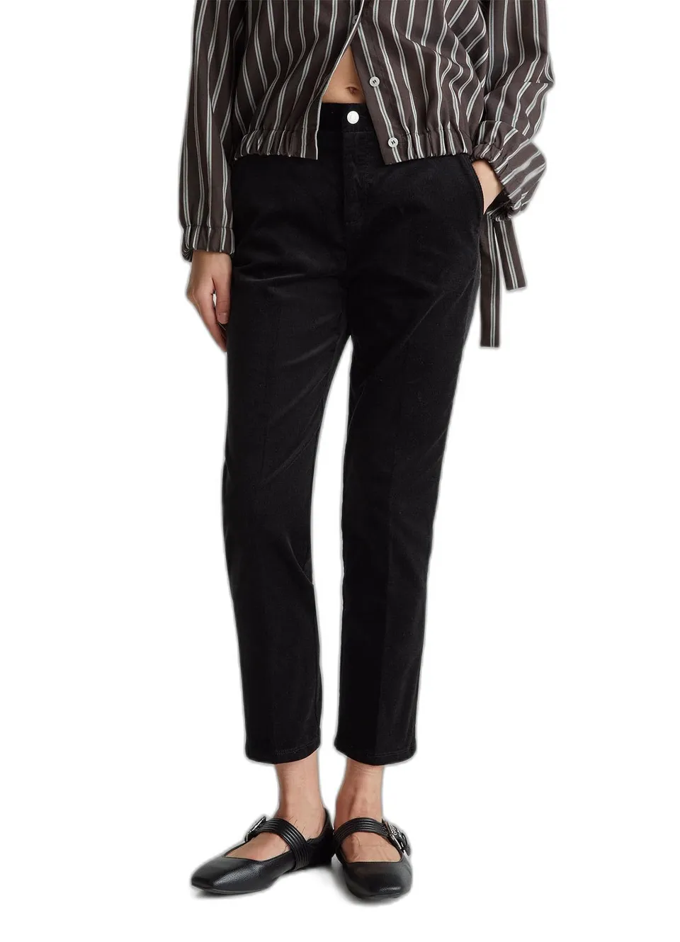 Benetton 4MIQDF07W pantalone donna nero taglia 40