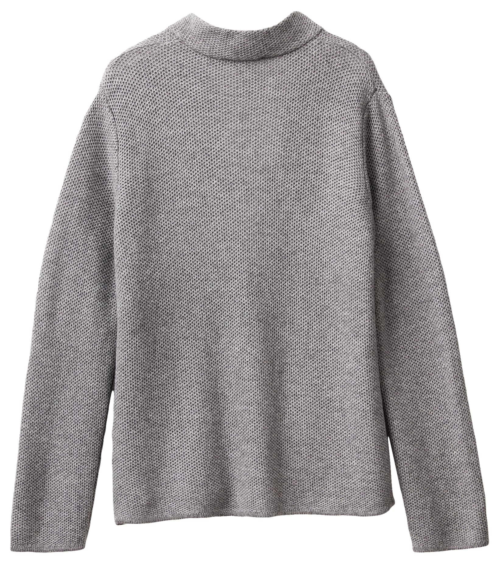 Benetton Giacca Donna Manica Lunga Grigio Chiaro