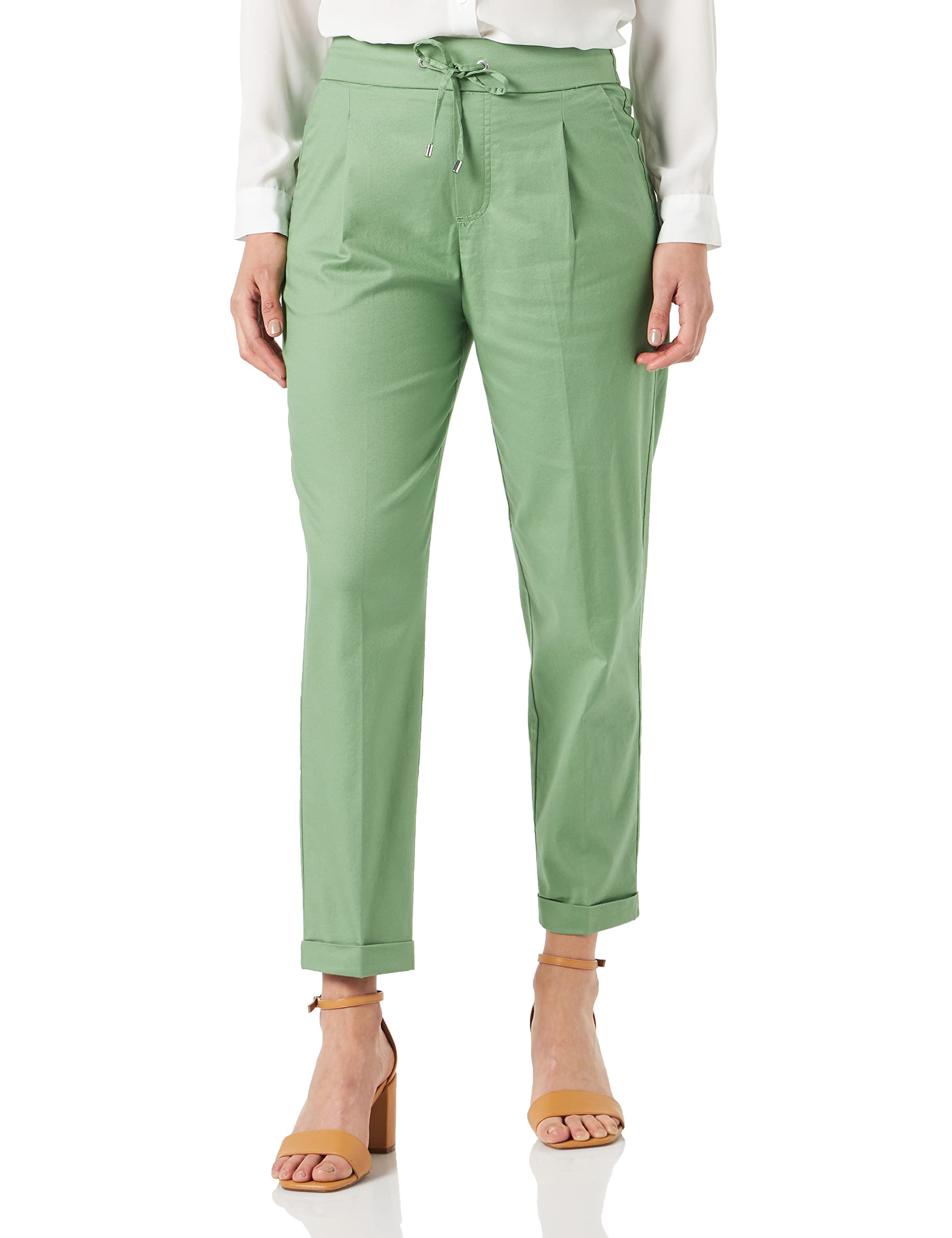 Benetton Pantaloni Joggers Donna cotone stretch coulisse