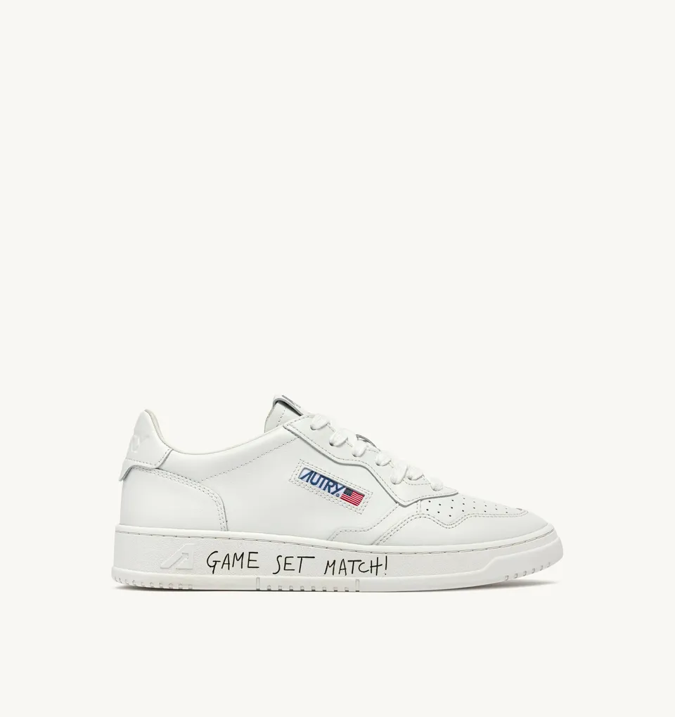 Autry Medalist Low AULM-ML08 sneakers Total White pelle