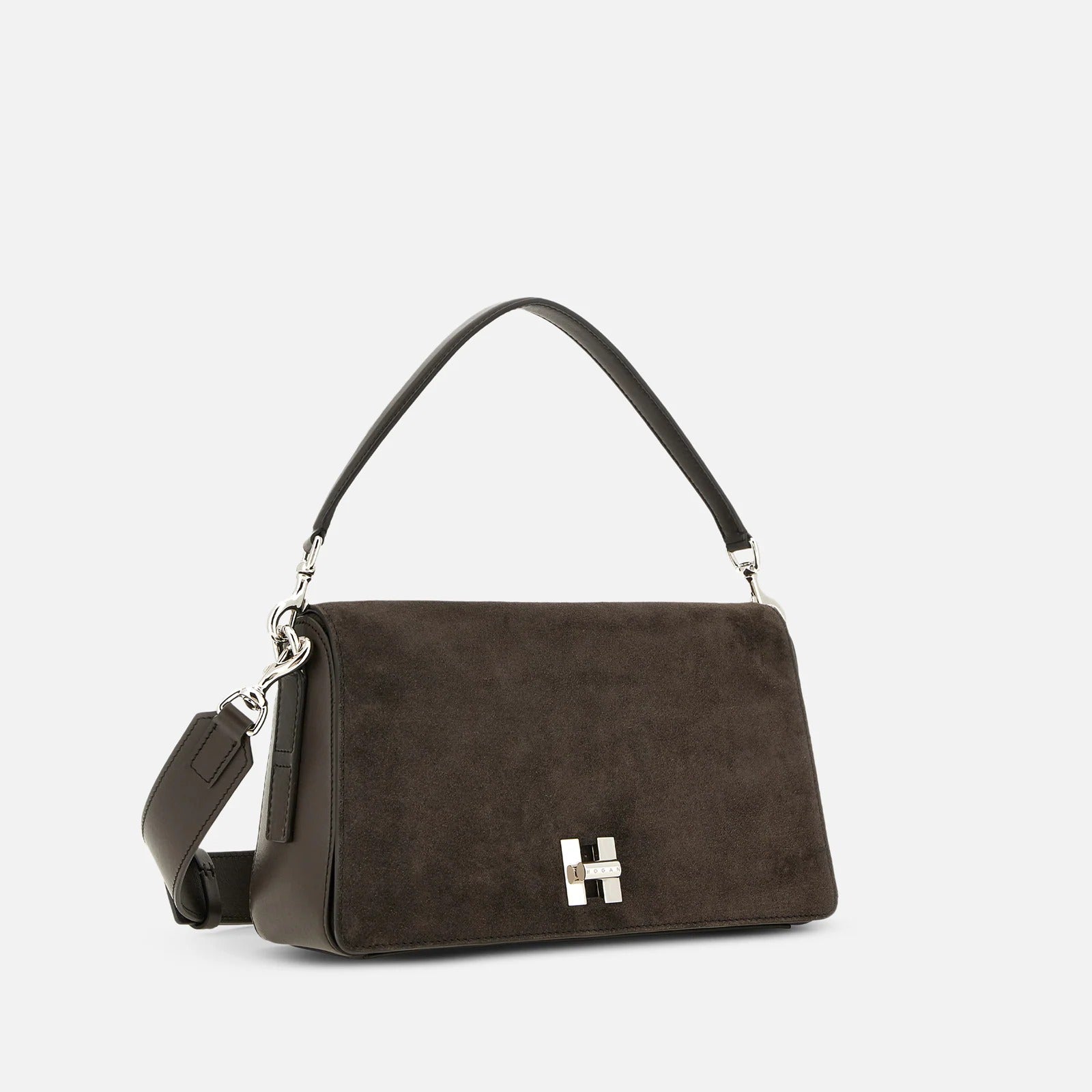Hogan H-Turn KBW01YI0200UGM borsa flap marrone pelle