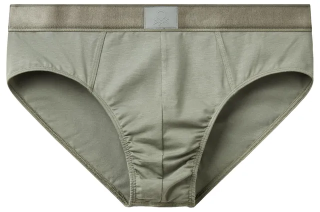 Benetton 3xkp2s00j slip uomo jersey classico elastico