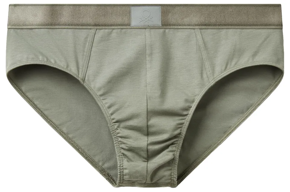 Benetton 3xkp2s00j slip uomo jersey classico elastico
