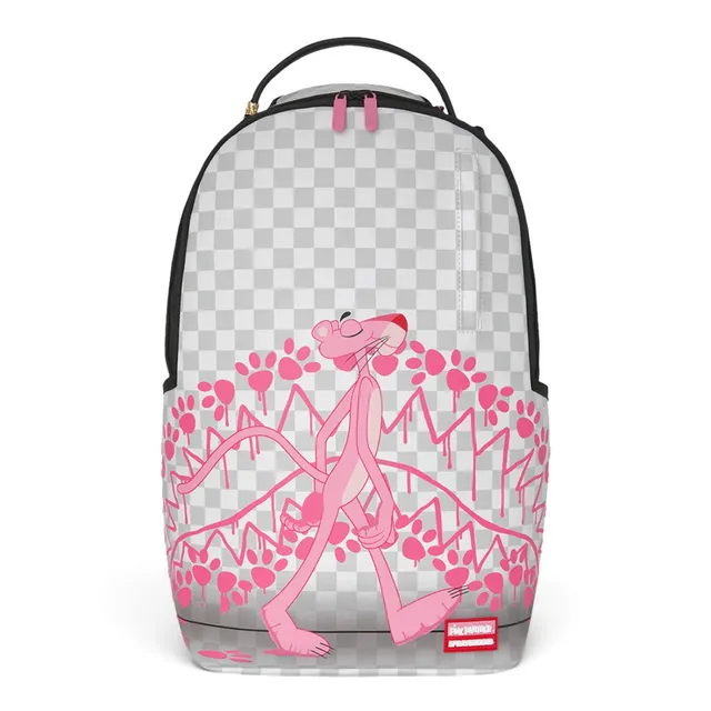 Sprayground 910B8860NSZ zaino Pink Panther bianco scacchi PVC