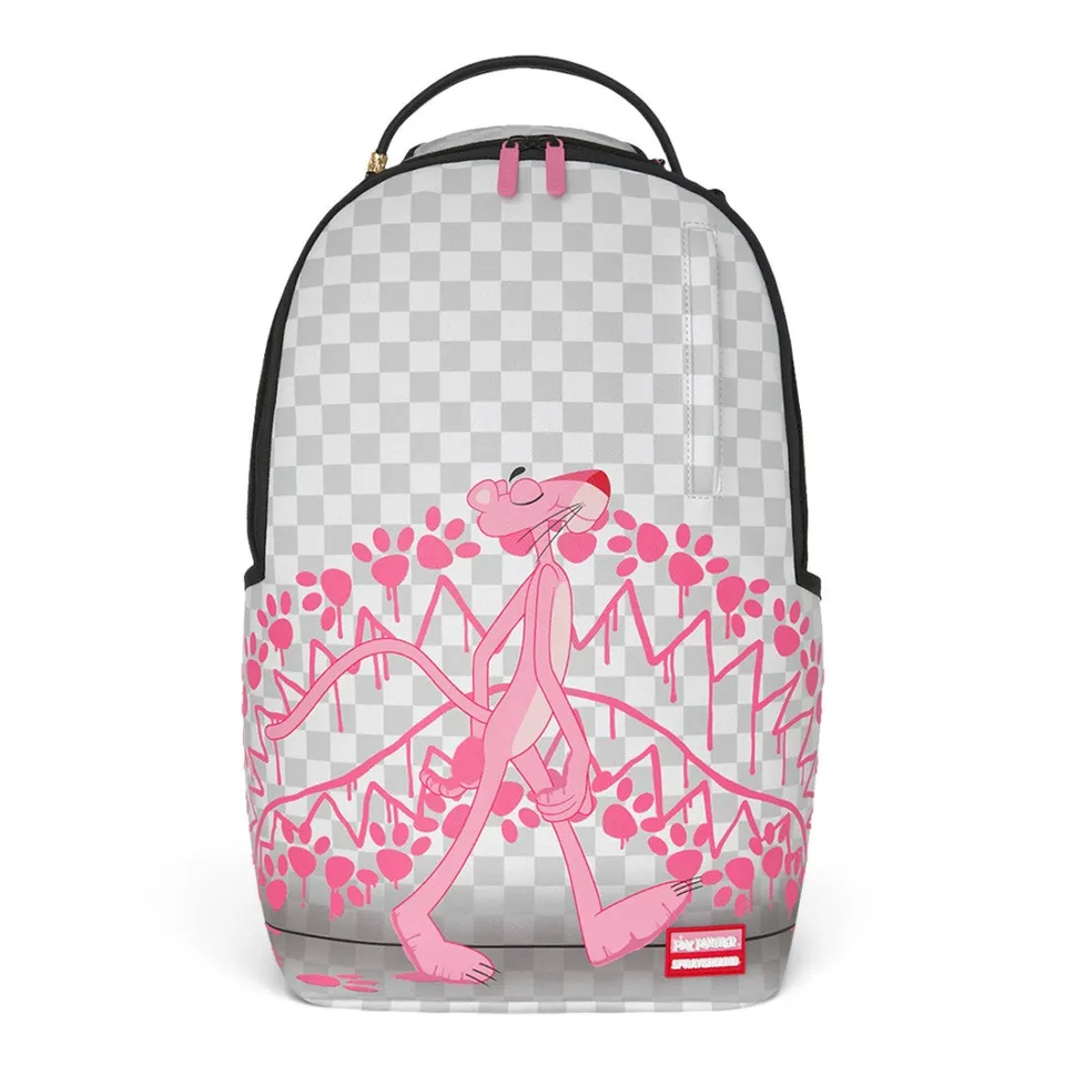 Sprayground 910B8860NSZ zaino Pink Panther bianco scacchi PVC