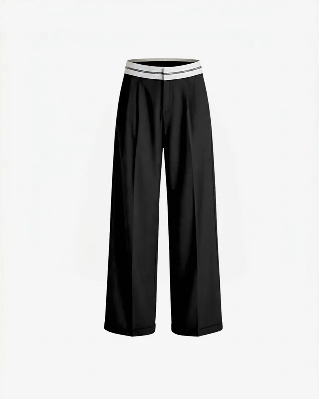 Hinnominate HMABW02542 pantalone donna nero gamba dritta