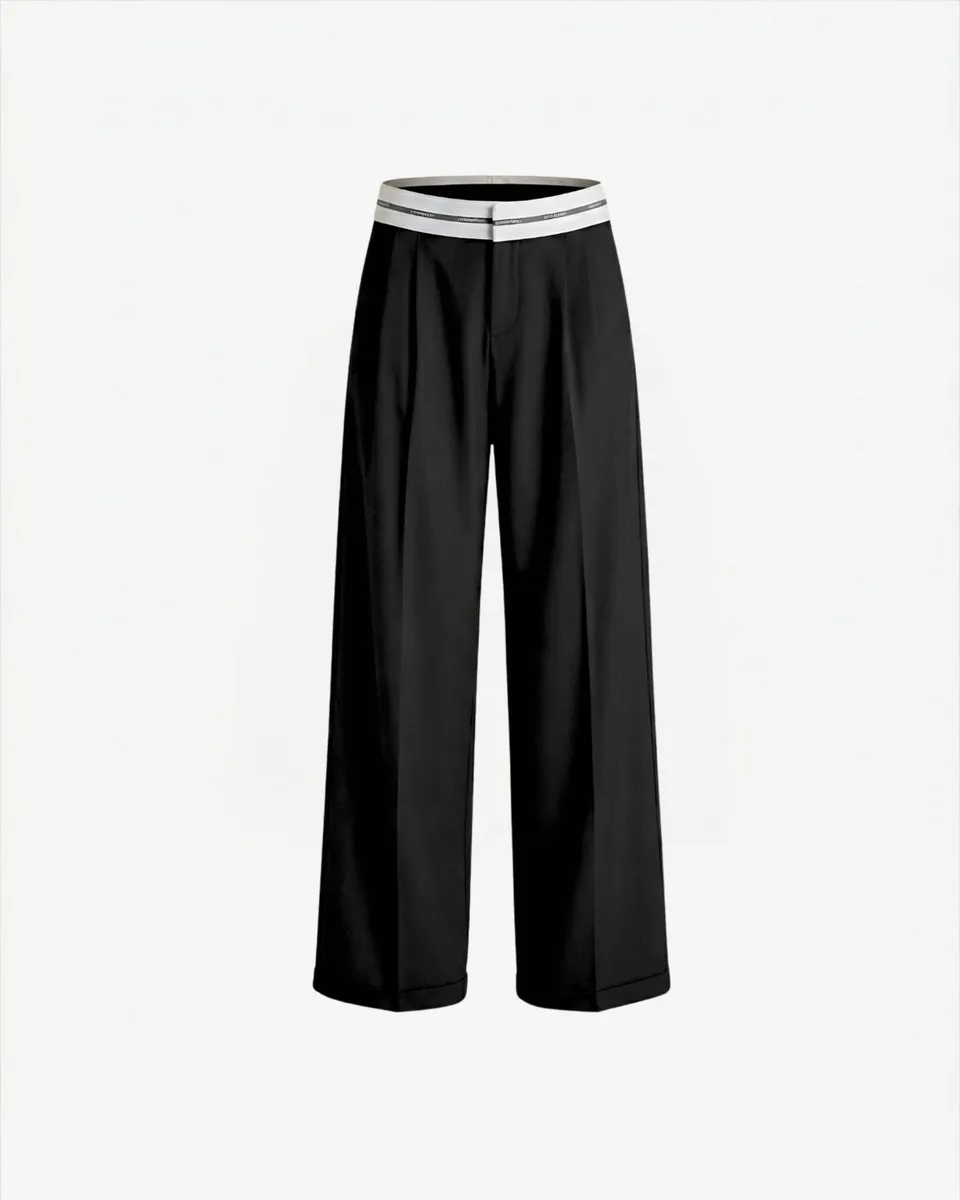 Hinnominate HMABW02542 pantalone donna nero gamba dritta