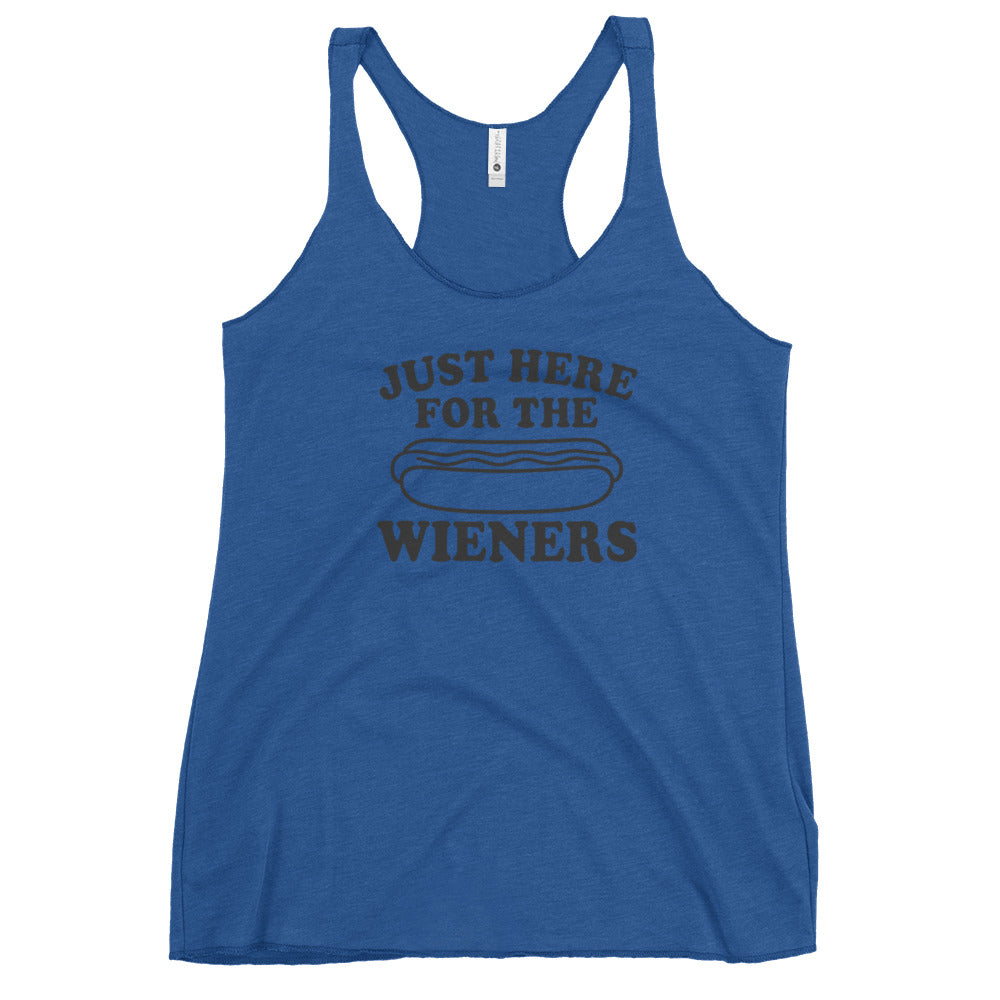 Pure Trash Just Here For Wieners canotta donna nera