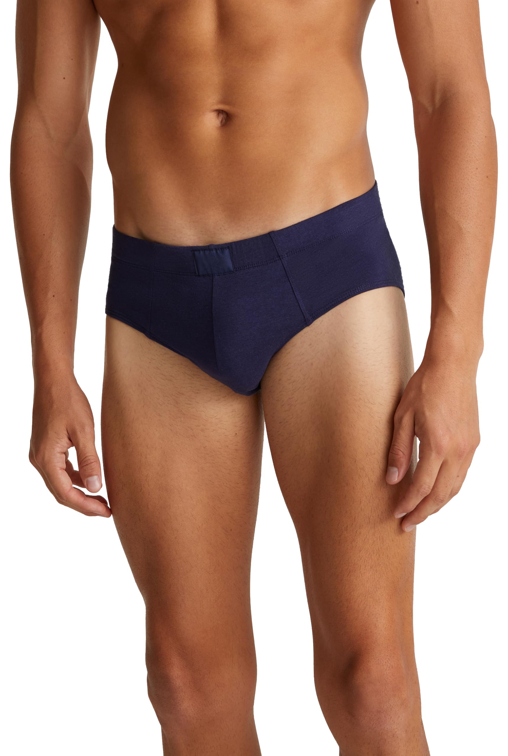 Benetton Slip Uomo Classico Grigio Jersey Taglia M