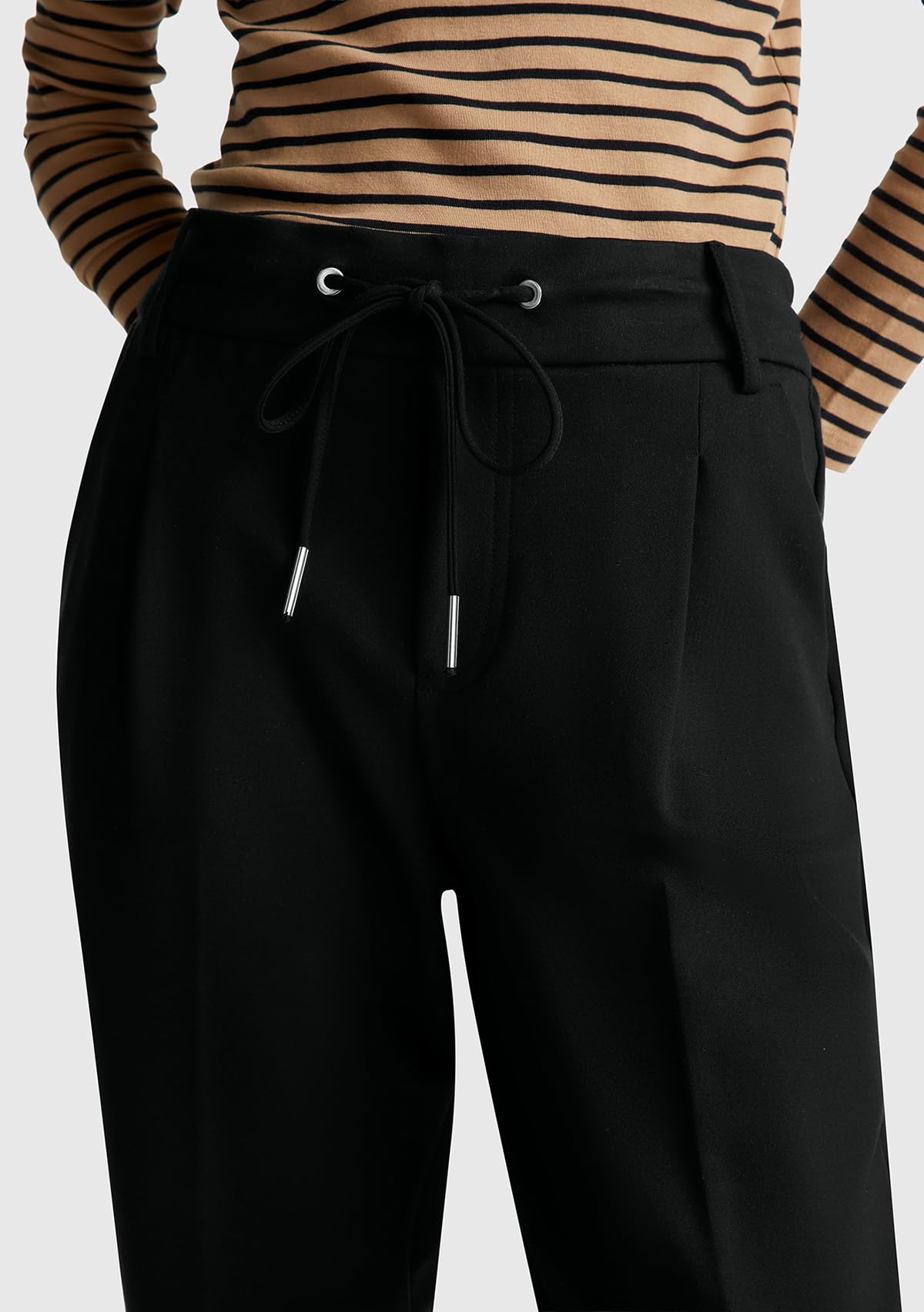 Benetton Pantaloni Donna Casual Nero 100