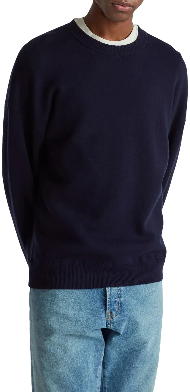 Benetton 1y6sk10a7 Maglione Uomo M girocollo over