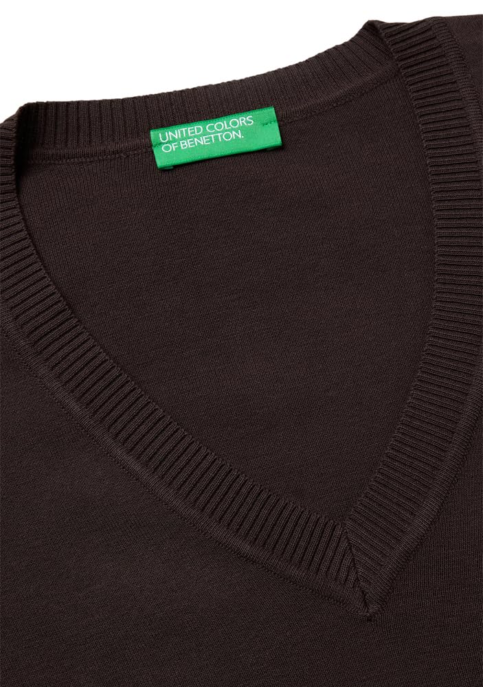 Benetton Maglieria Maglia Scollo V M/L maglia scollo a V tinta unita
