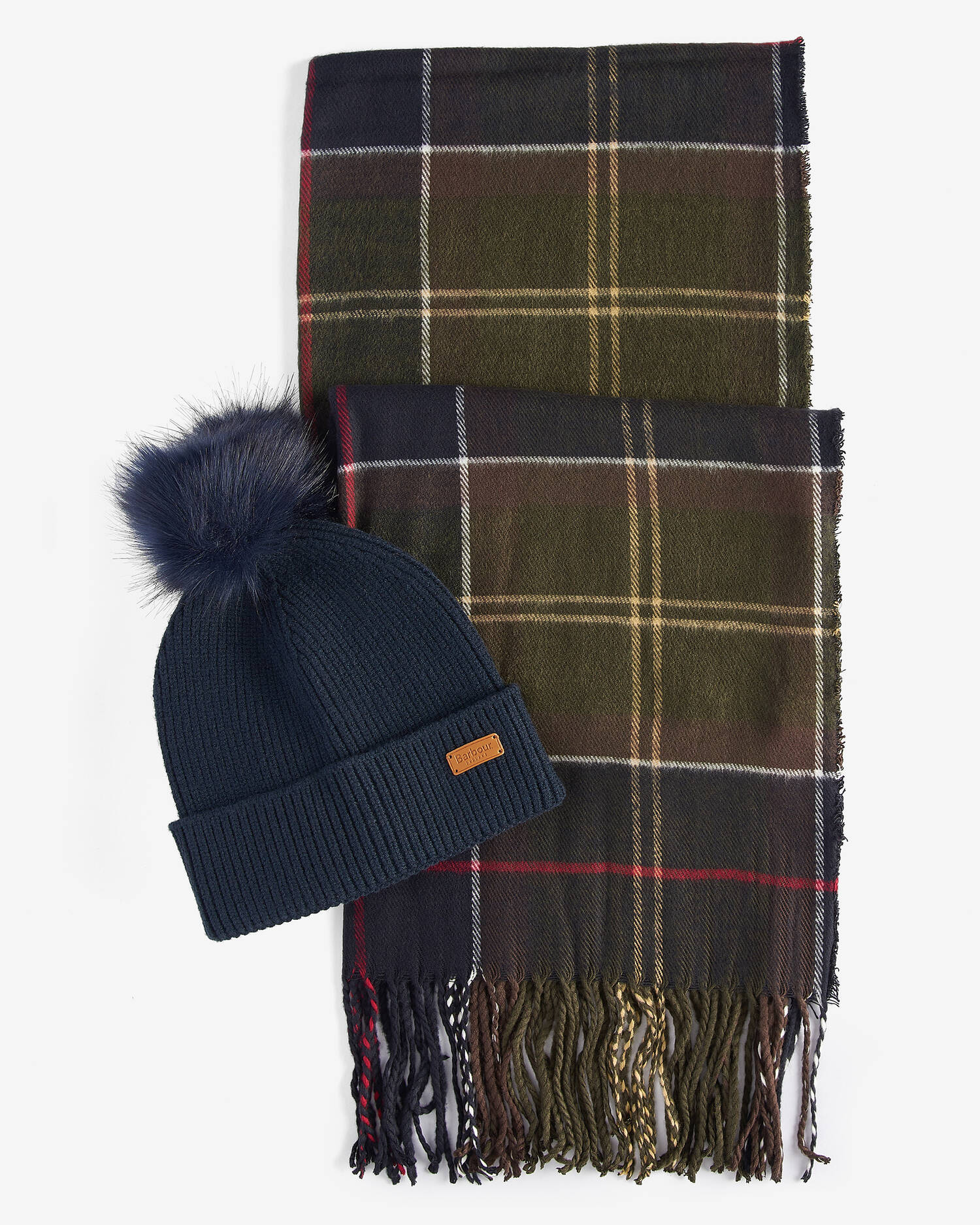 Barbour Dover Hailes LGS0054 set donna classic tartan berretto
