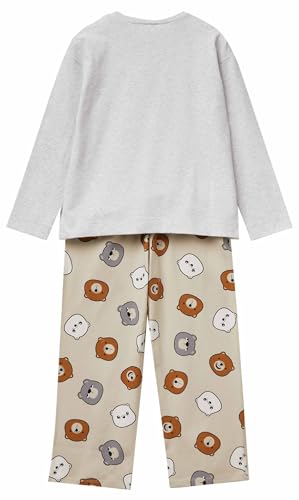 Benetton 3dke0p09p pigiama bambina cotone caldo