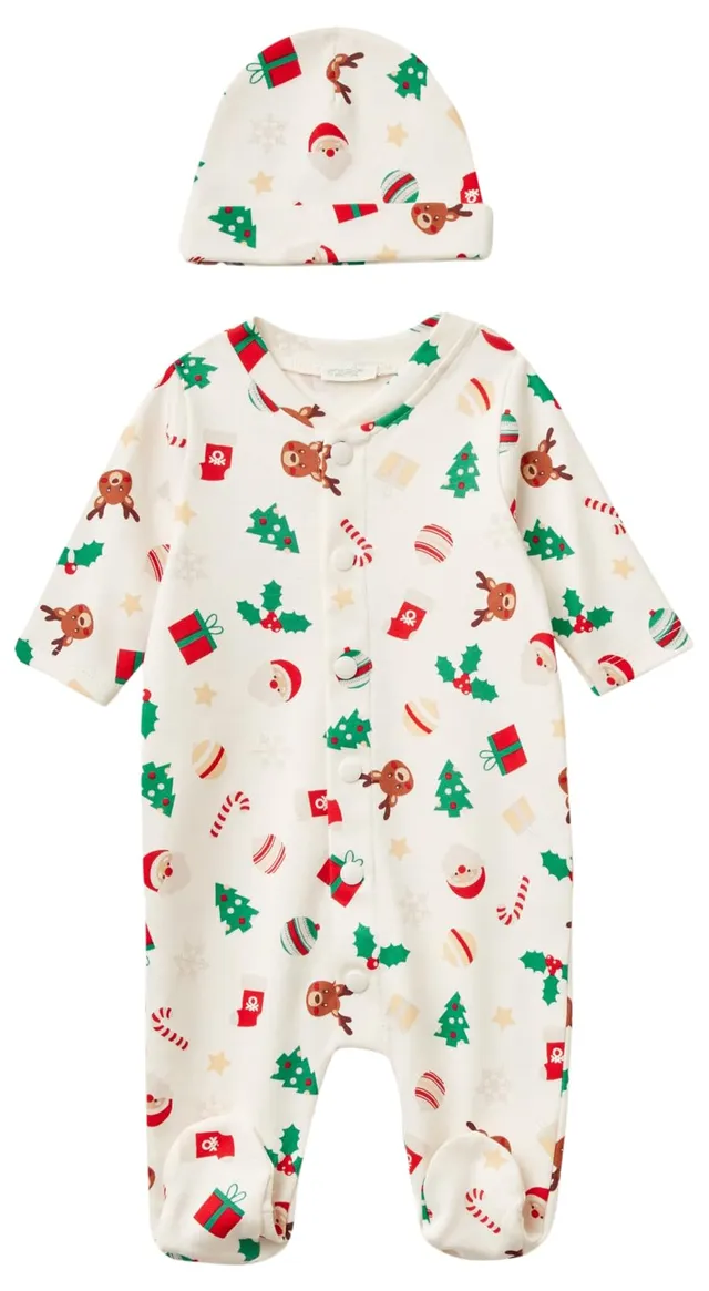 Benetton Set Neonato 5 Pezzi Cotone Renna 50