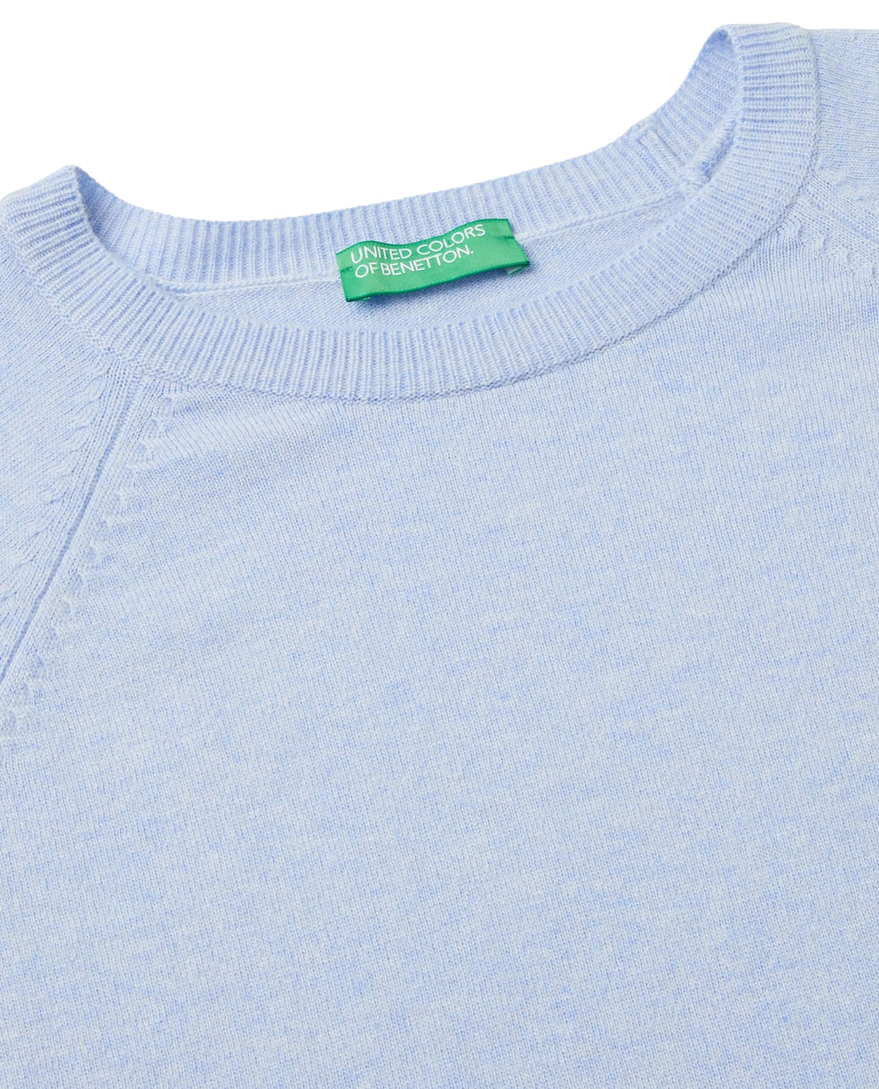 Benetton Maglieria maglia girocollo misto lana cashmere raglan