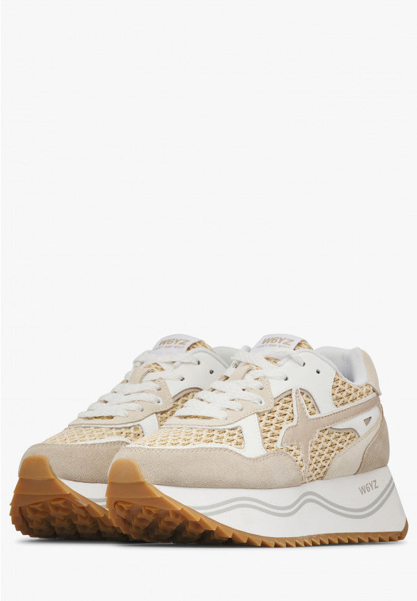 W6YZ Deva W 2017405 54 sneakers donna cipria bianco platform