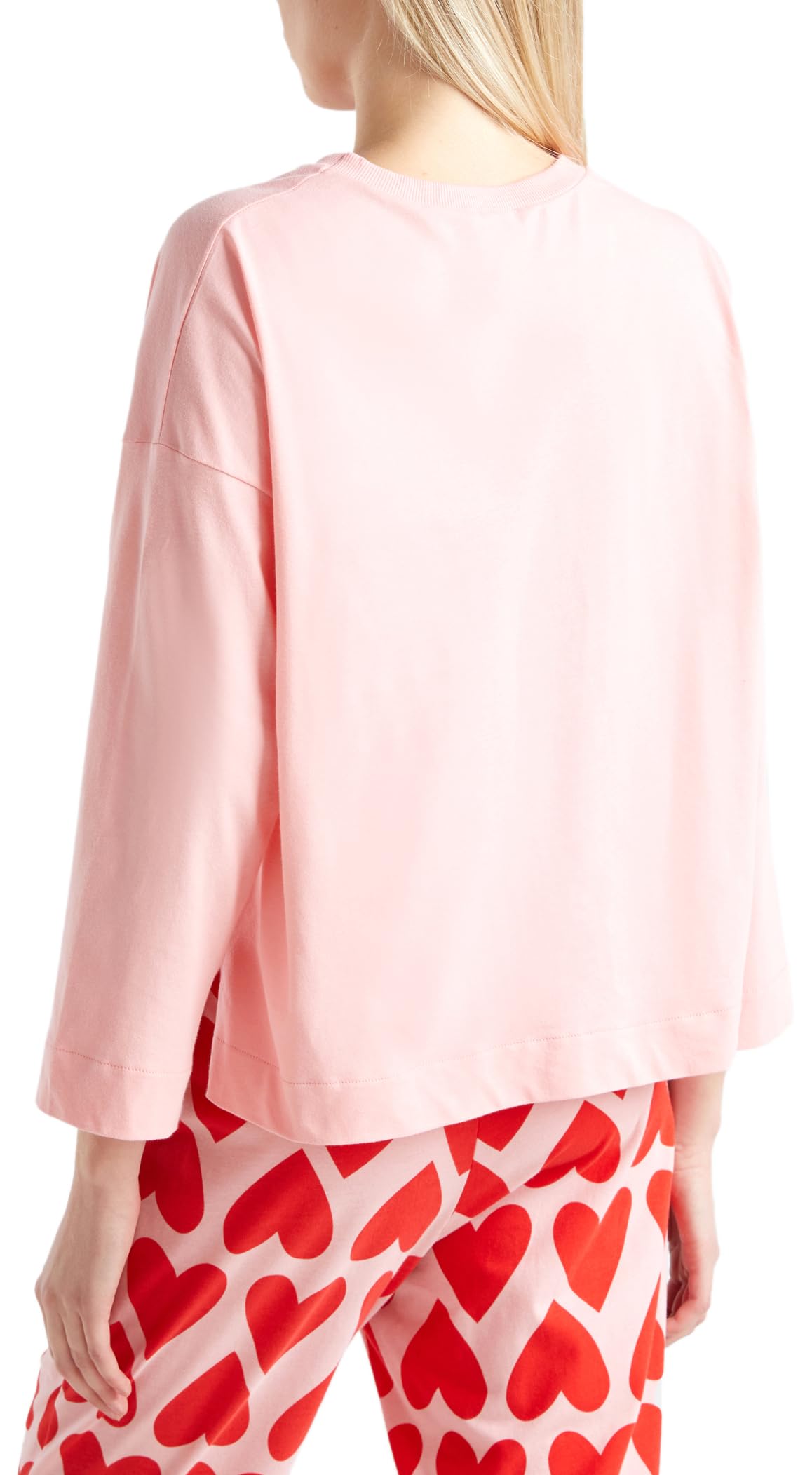 Benetton 3VD03M05U Maglia Pigiama Donna L Cotone