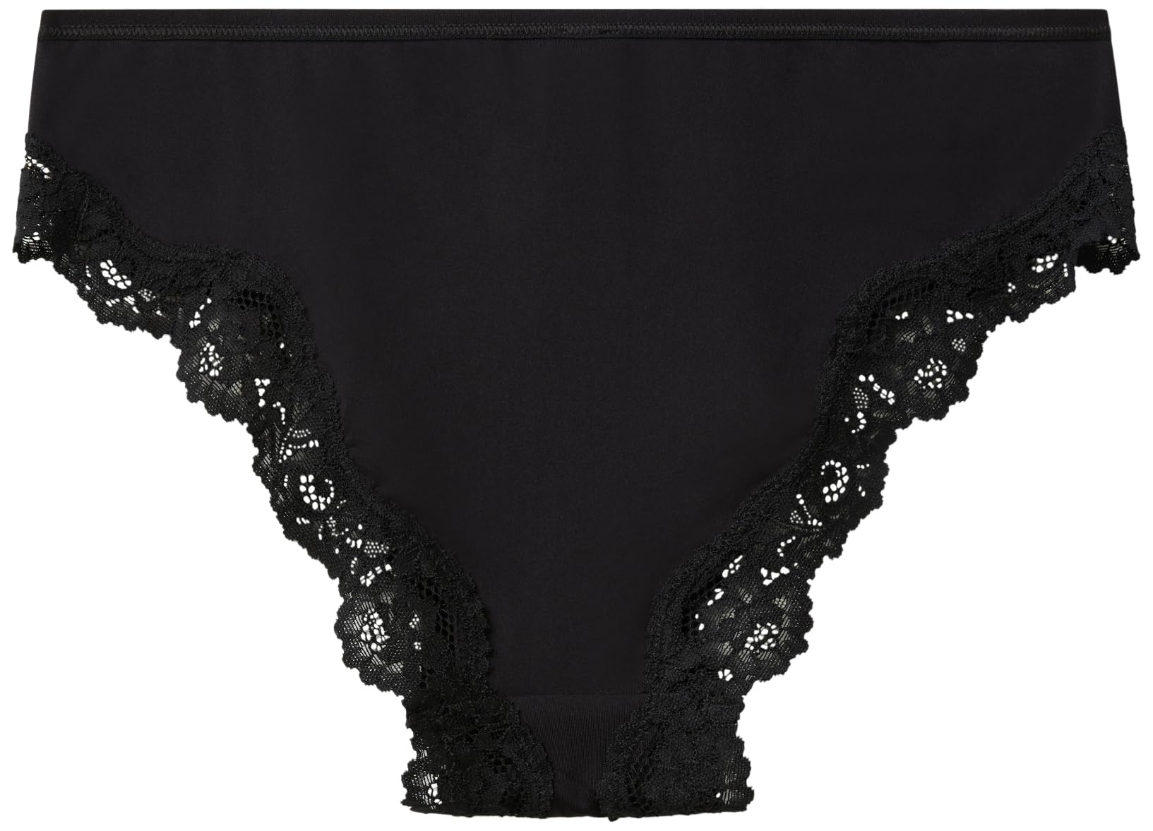 Benetton Slip Donna Elastico Pizzo Nero Taglia S