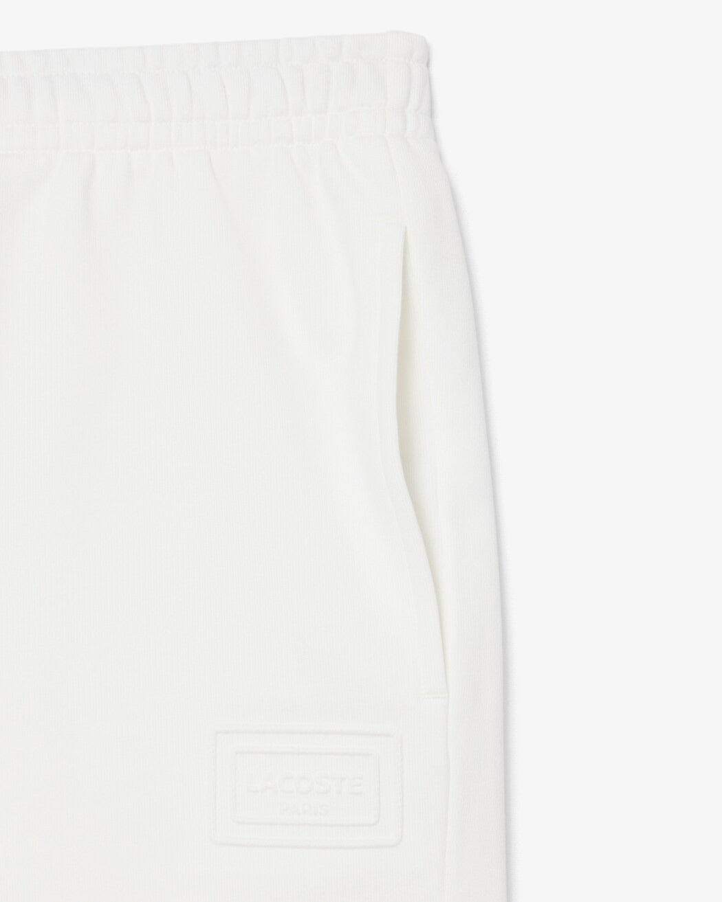 Lacoste GH0788 Shorts Uomo Bianco Cotone Felpato