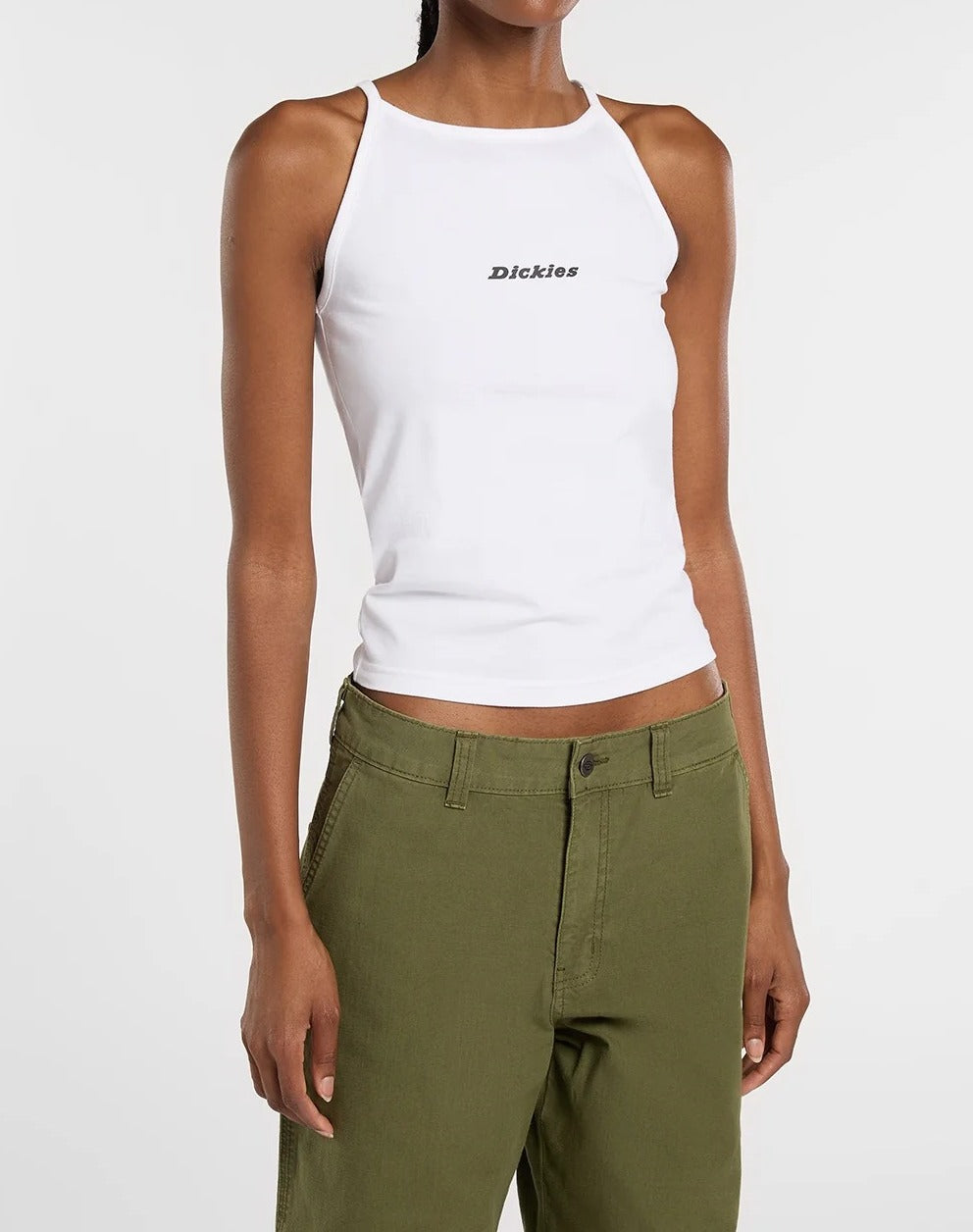 Dickies Honeyville DK0A8852 canotta white cotone slim