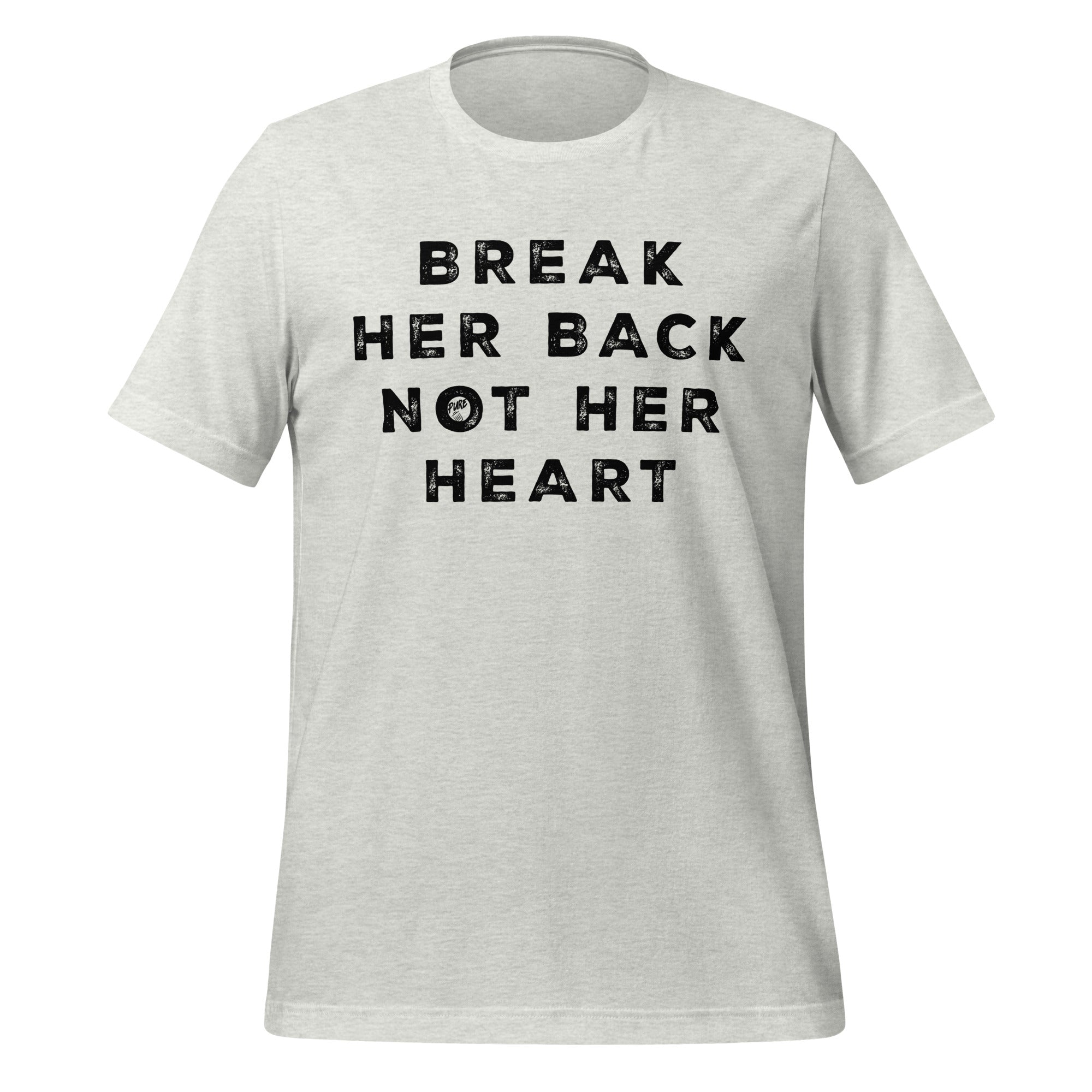 Pure Trash Break Her Back Not Her Heart maglietta uomo nera cotone