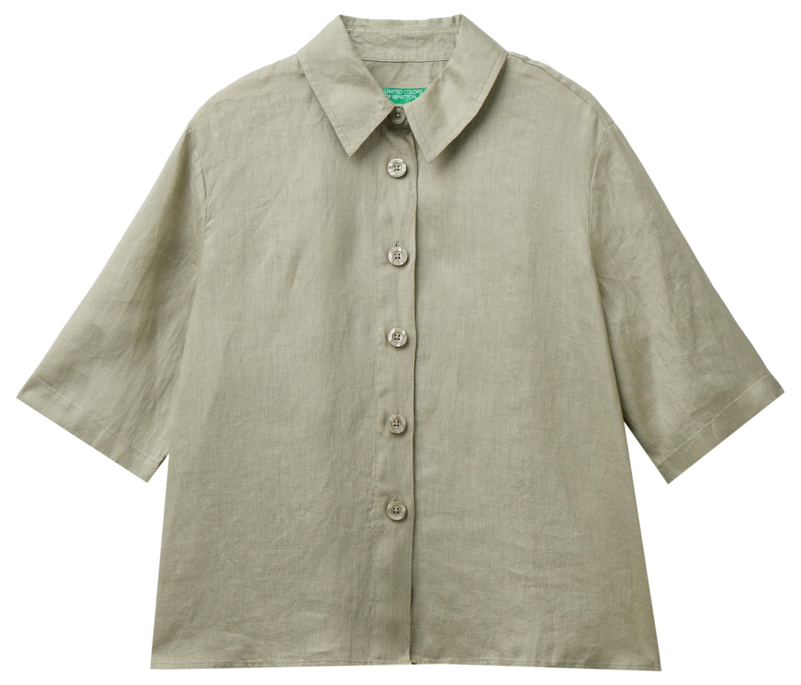 Benetton 5bml5qb75 Camicia Donna Classica