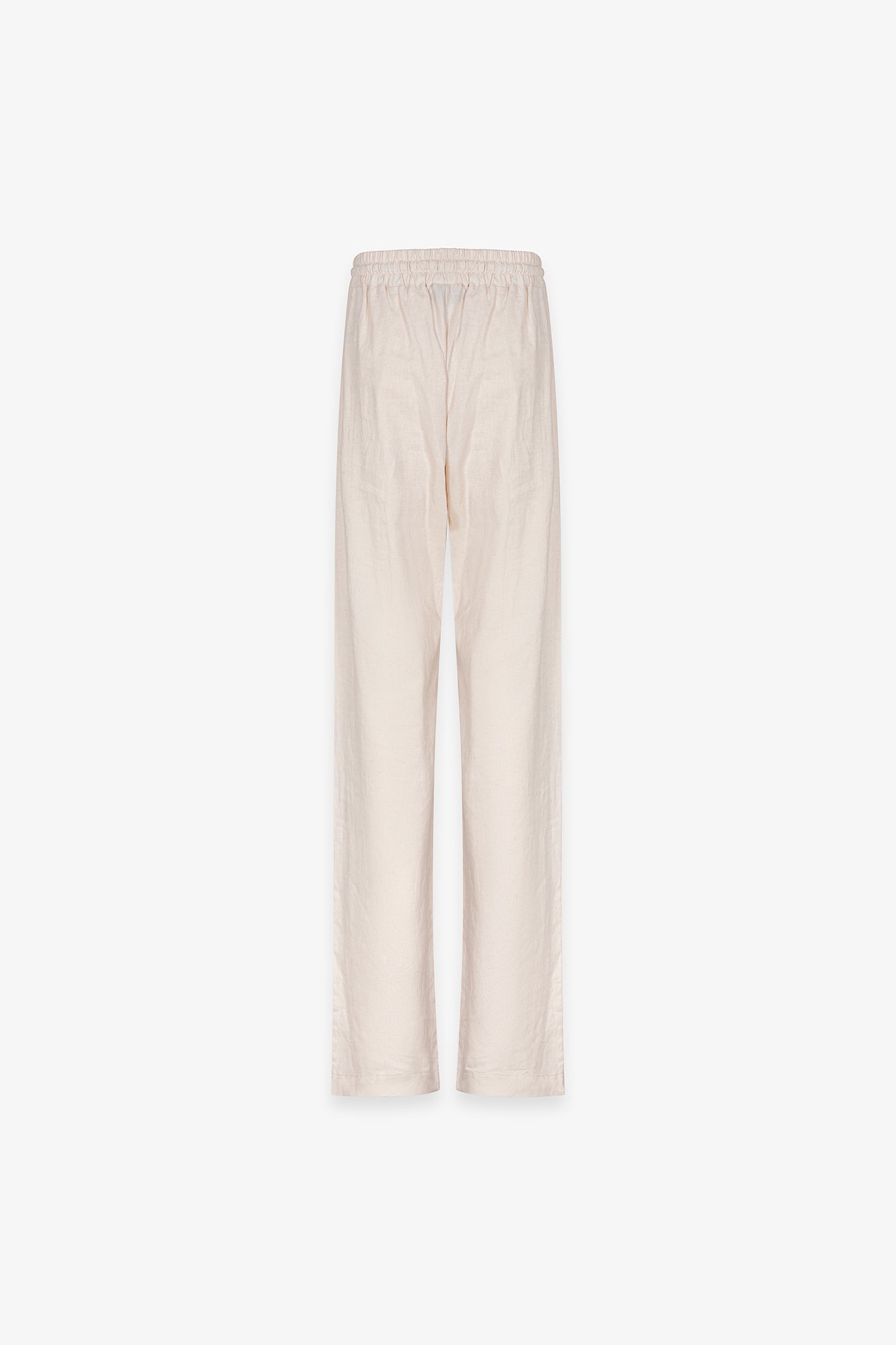 Gaelle Paris GAABW10026 Pantalone Donna Avorio Lino