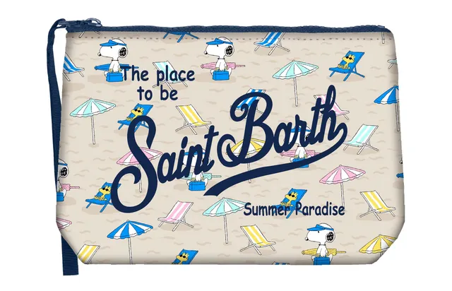 MC2 Saint Barth Aline 00592L pochette Snoopy Relax beige