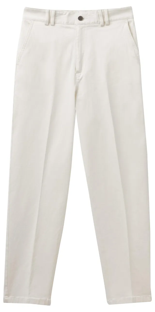 Benetton 4TDCDF05X Pantaloni Donna Chino 40 Raso Cotone