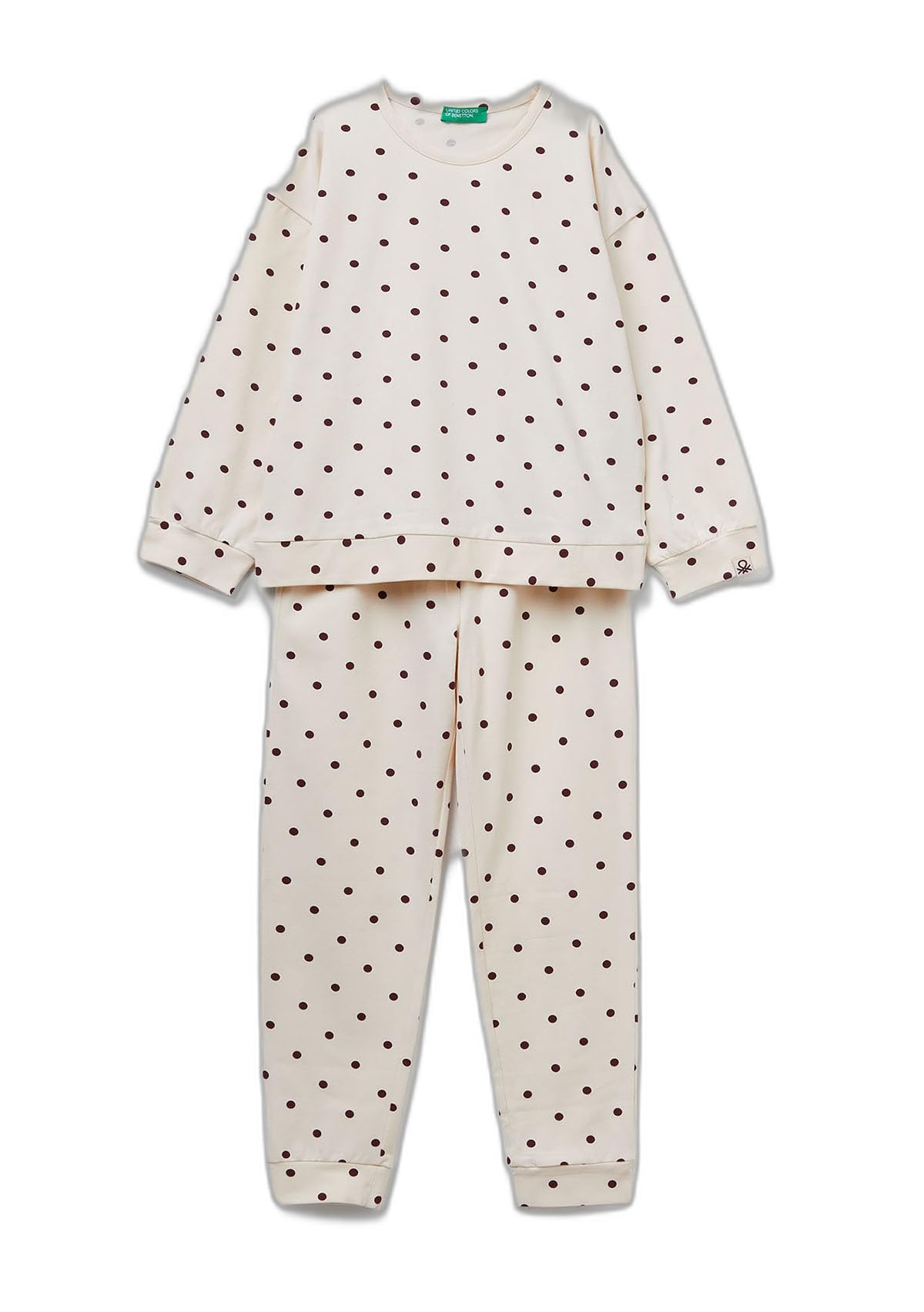 Benetton 3ZMB0P093 pigiama bambina cotone taglia XS fantasia