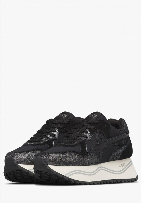W6YZ Deva W 2017405 56 sneakers donna nero 5 cm