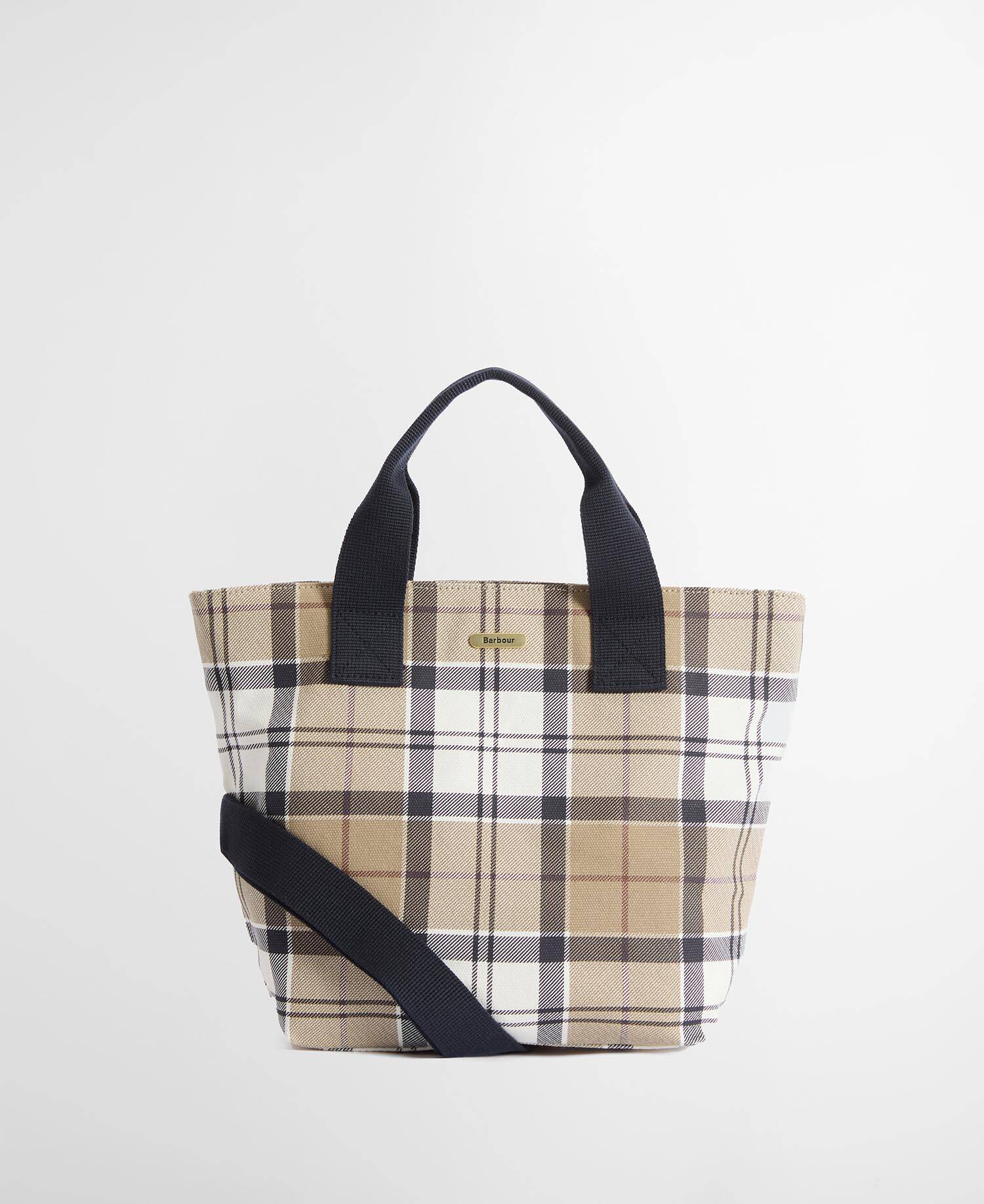 Barbour Maisy LBA0468 borsa tote Rosewood Tartan cotone