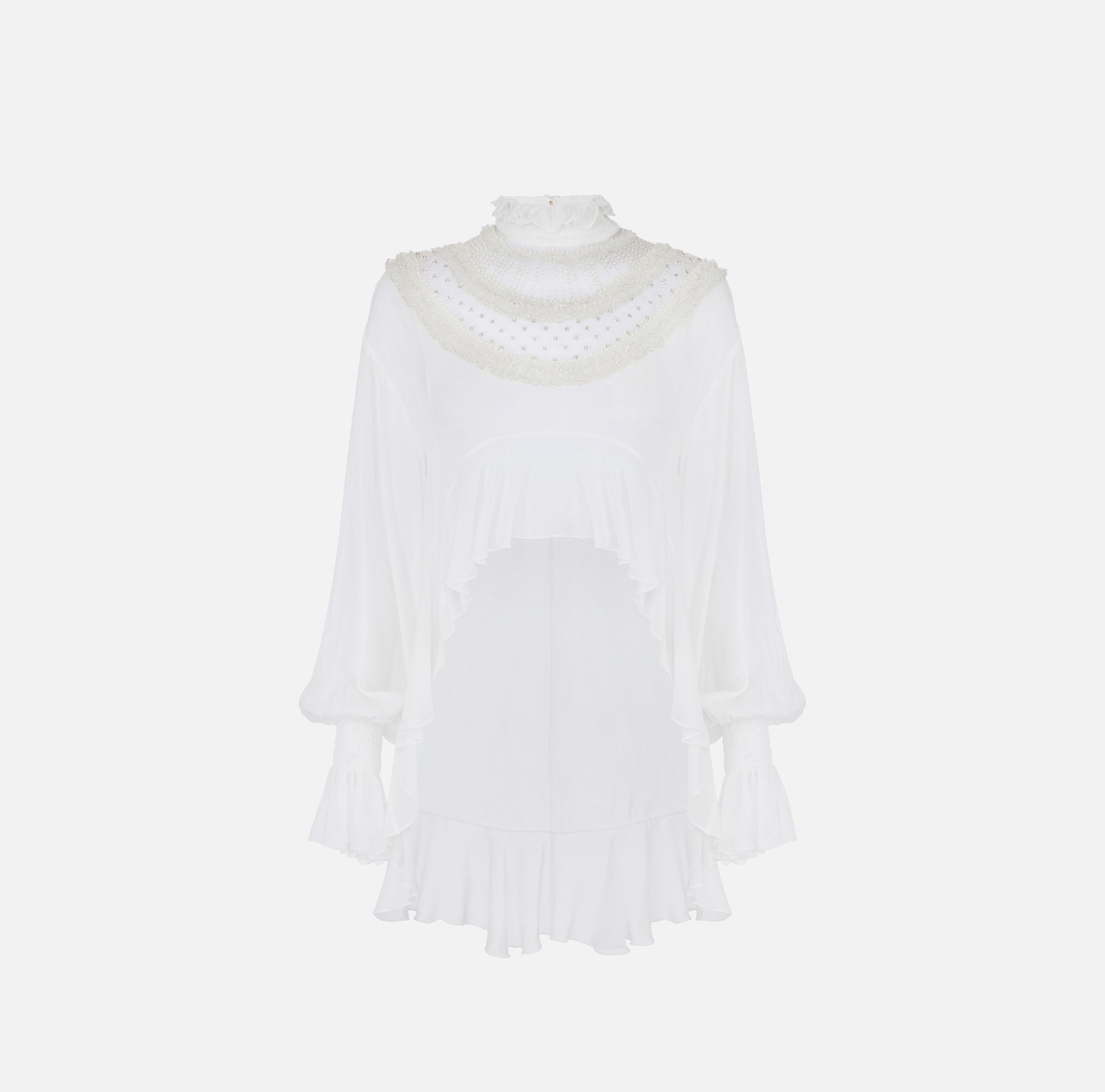 Elisabetta Franchi CA20367E2 Blusa Donna Avorio