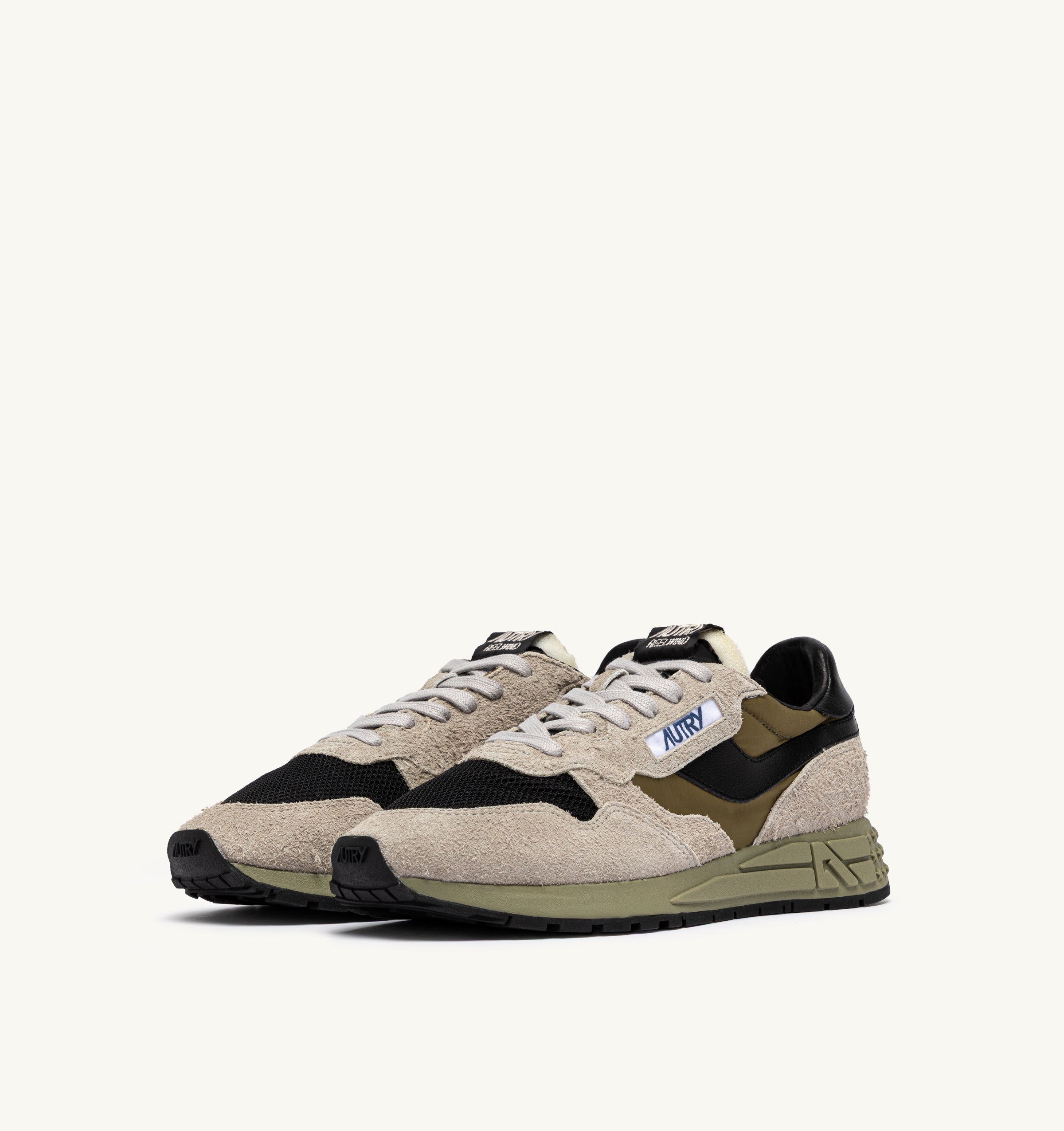 Autry Reelwind Low WWLM Sneakers Herb Uomo Nylon Suede