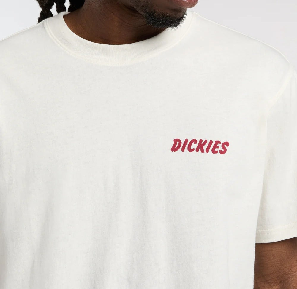 Dickies Dry Ridge DK0A8853 T-shirt uomo egret cotone