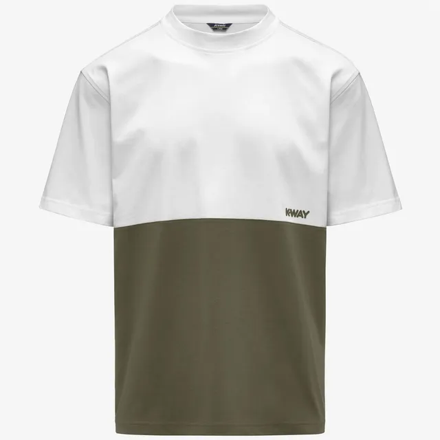 K-Way Solo K71355W T-Shirt Uomo Verde Cotone Regular