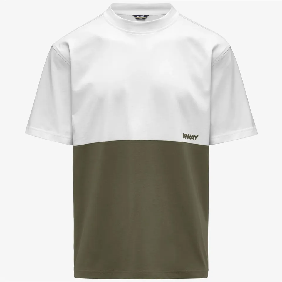 K-Way Solo K71355W T-Shirt Uomo Verde Cotone Regular