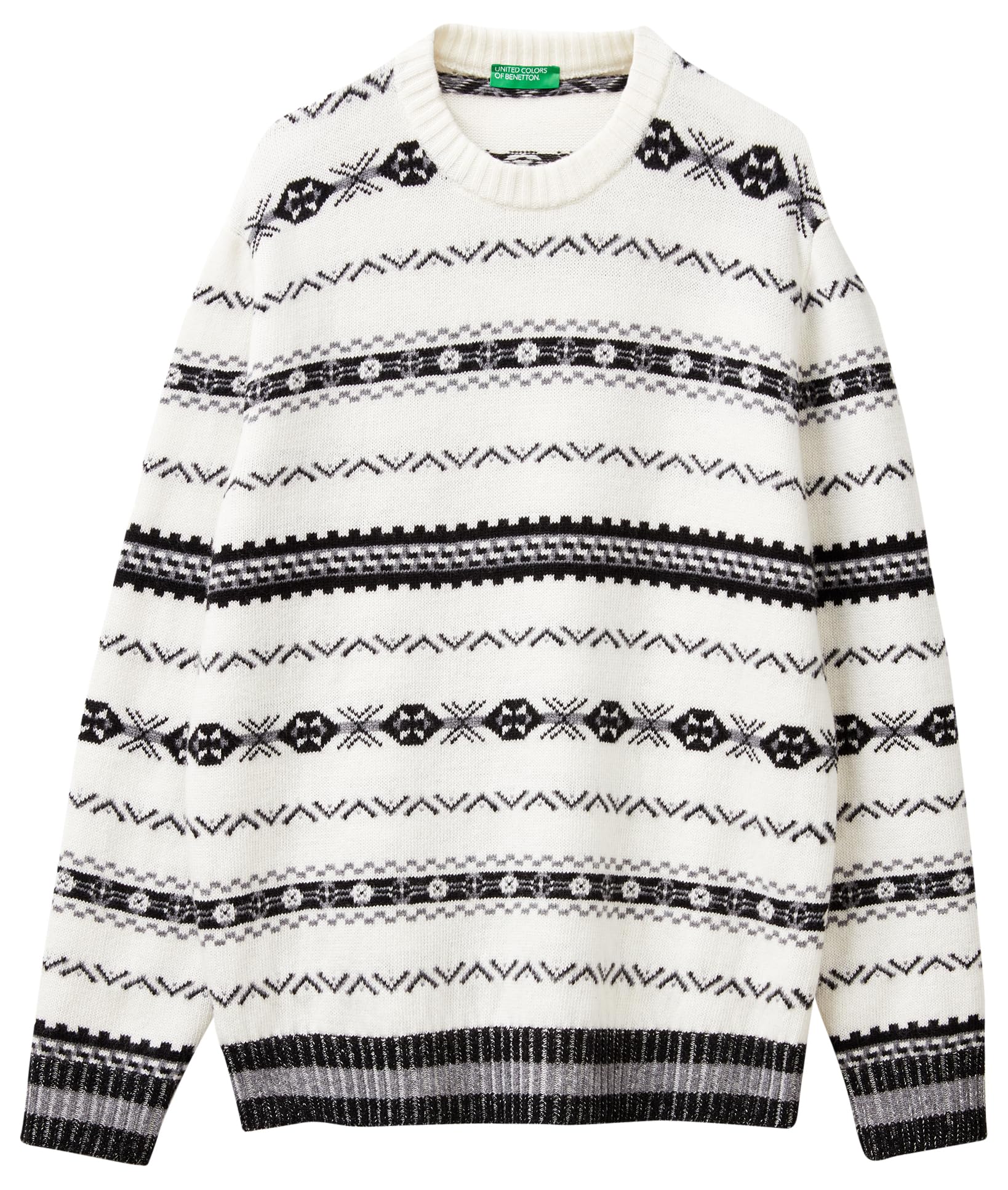 Benetton Maglieria 18ayk10ap Maglione Uomo XS jacquard