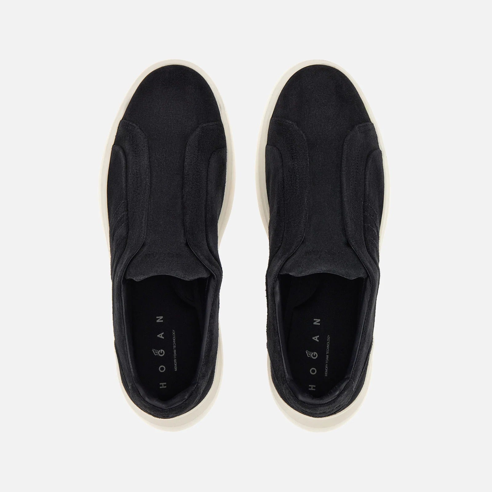 Hogan H580 HXM5800BE00HG sneakers slip-on blu camoscio