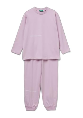 Benetton 3dke0p097 pigiama bambino blu jersey stampa M