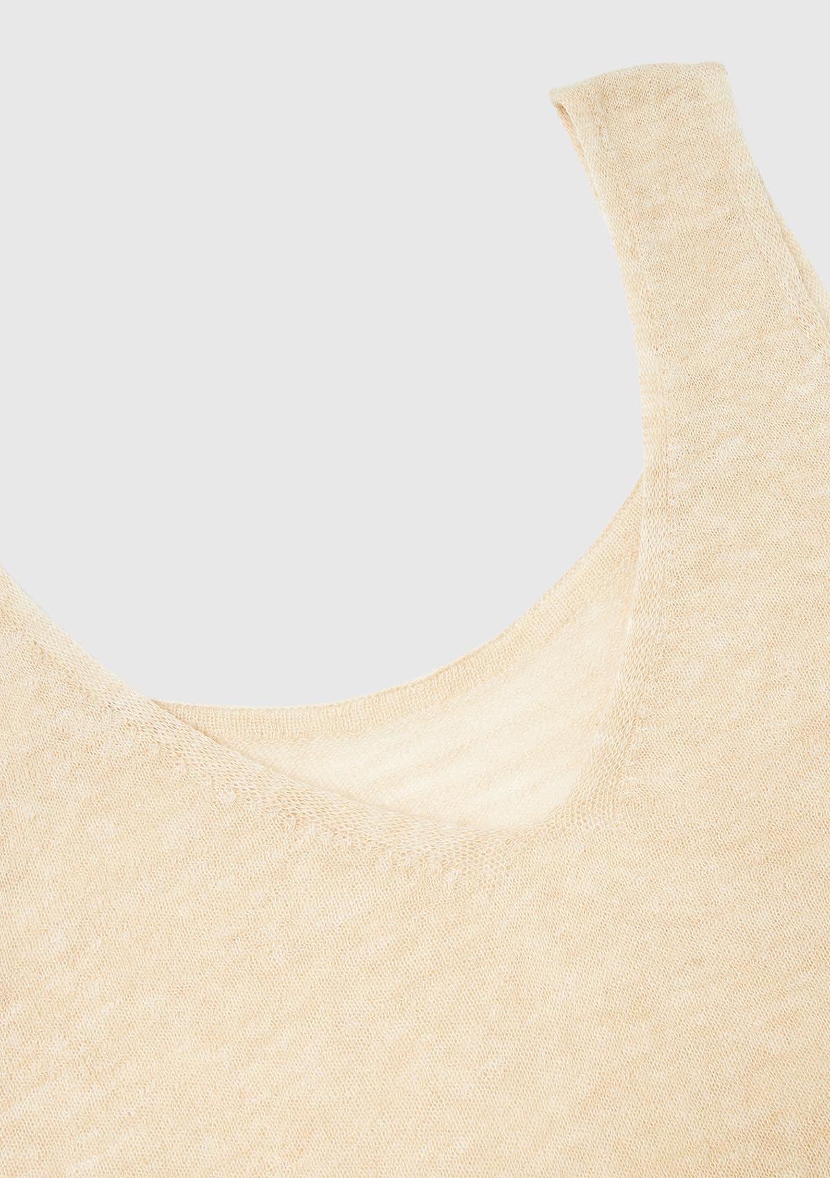Benetton Intimo 109pdh01f canotta donna beige reversibile