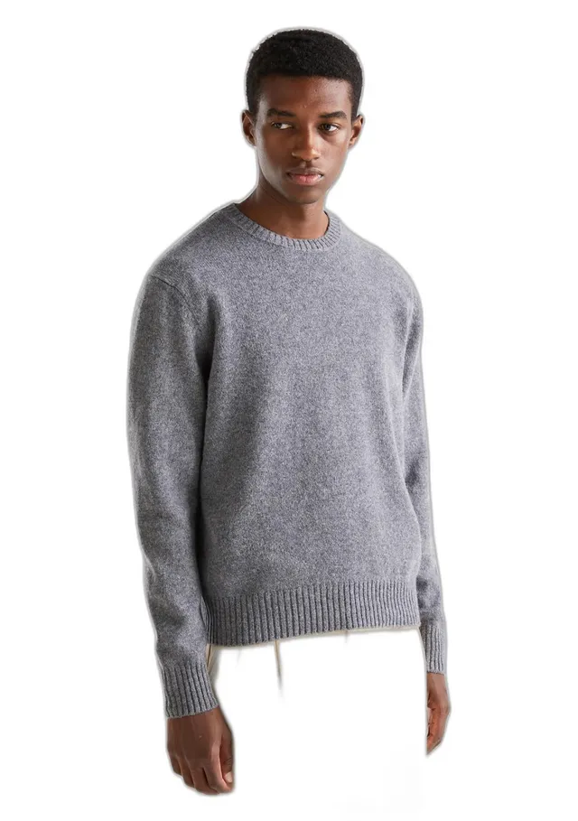 Benetton Maglione Uomo Girocollo a Righe Colorate