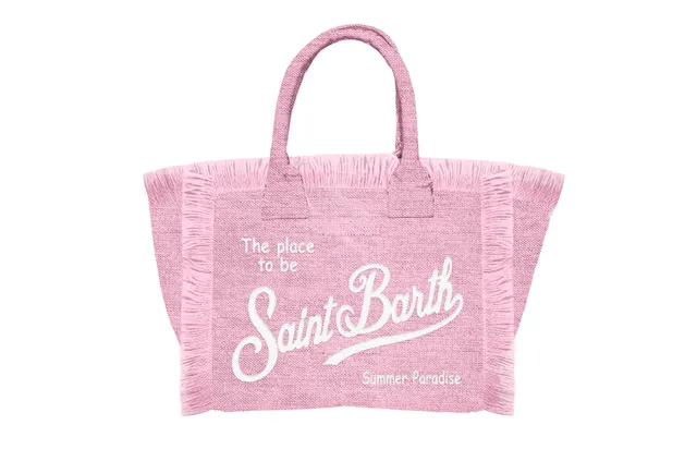 MC2 Saint Barth Vanity Mini Linen borsa rosa lino